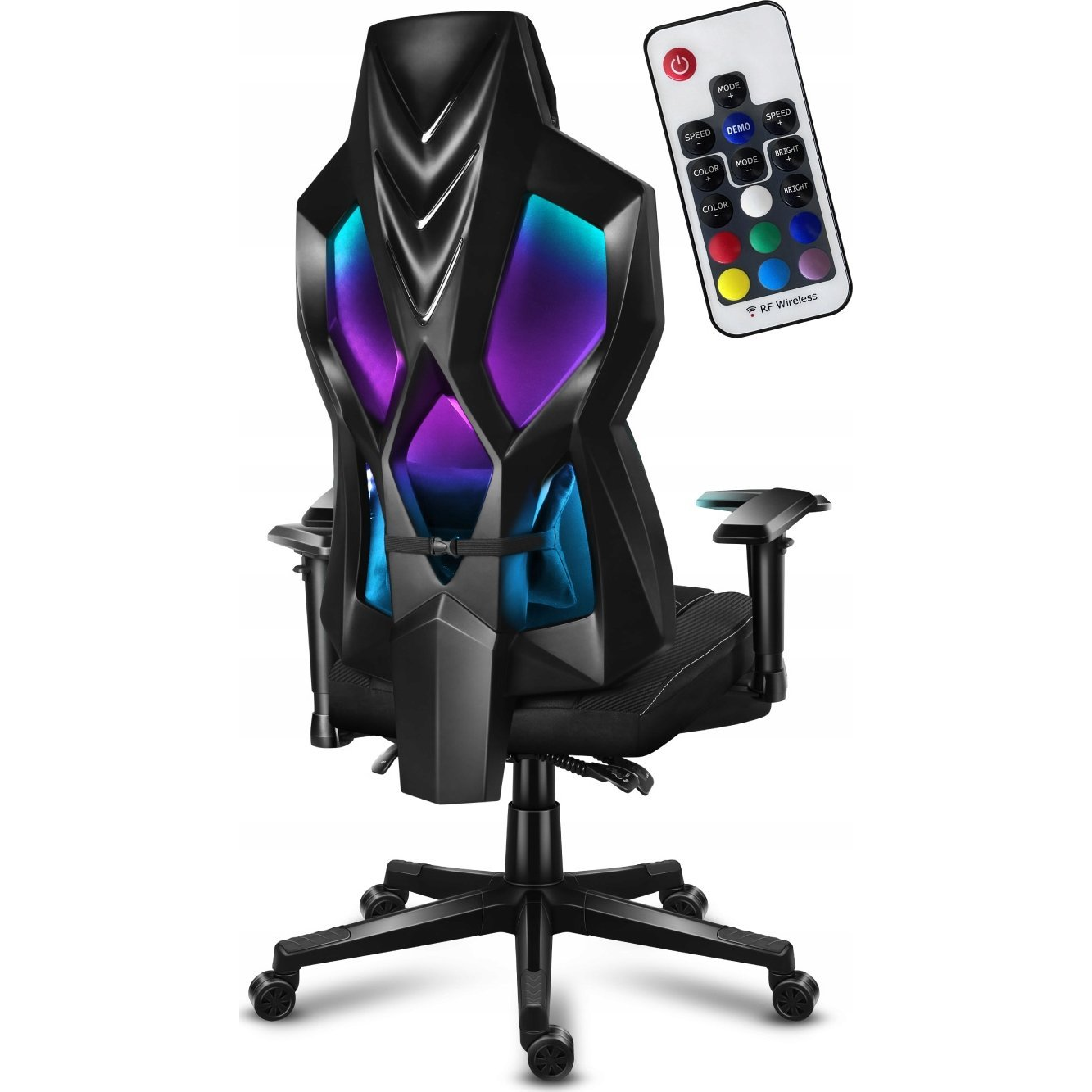 Silla Gaming Huzaro Combat 6.2 Negra con Iluminación RGB